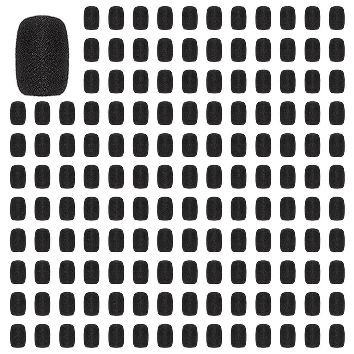 

AT42 500 Pieces Mini Foam Microphone Windscreen Mic Cover Foam Protection for Small Lapel and Headset Microphones
