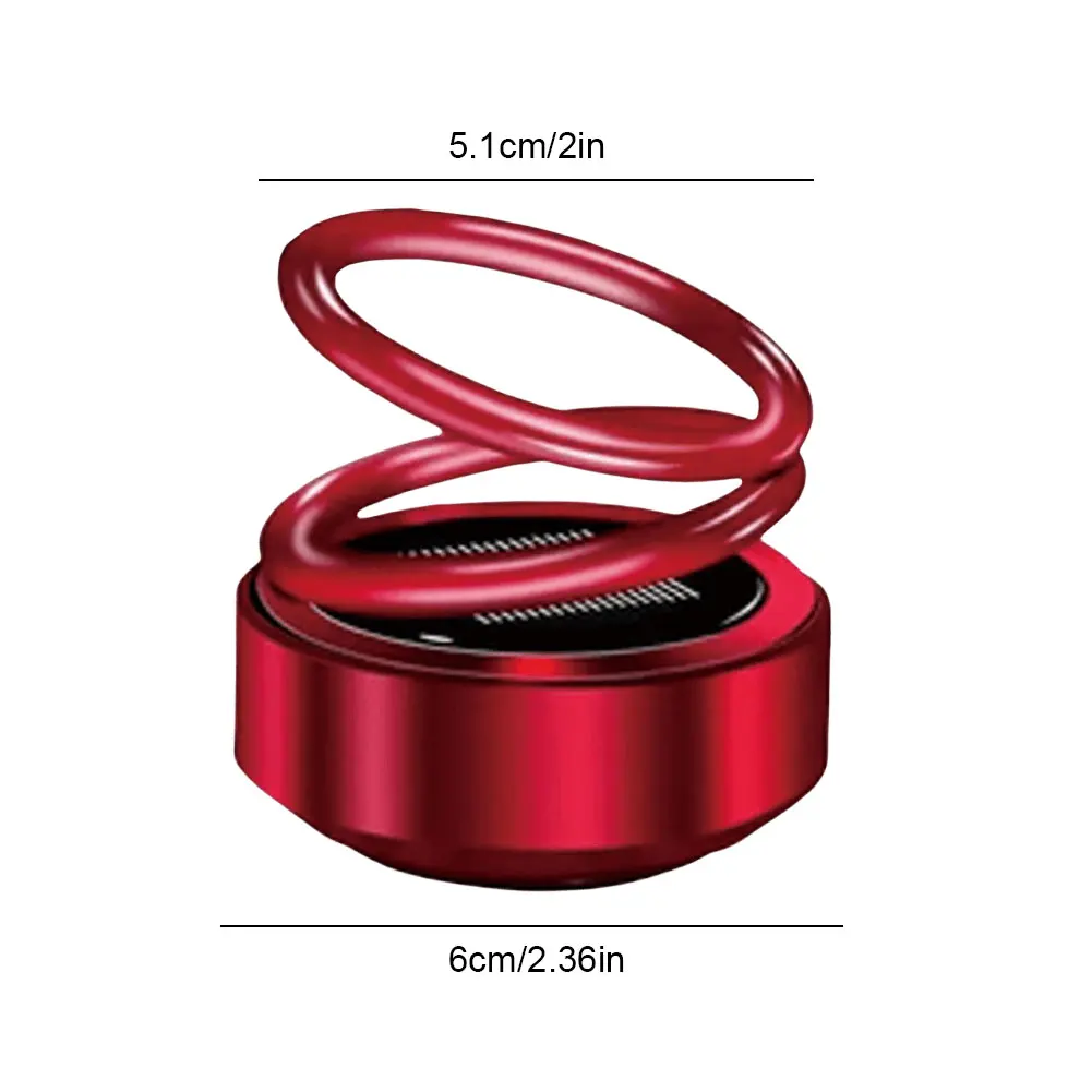 Вращающийся автоматический диффузор аромата с двойным кольцом, портативный кинетический молекулярный обогреватель для автомобиля, гостиной, ванной комнаты, мини-кинетический обогреватель