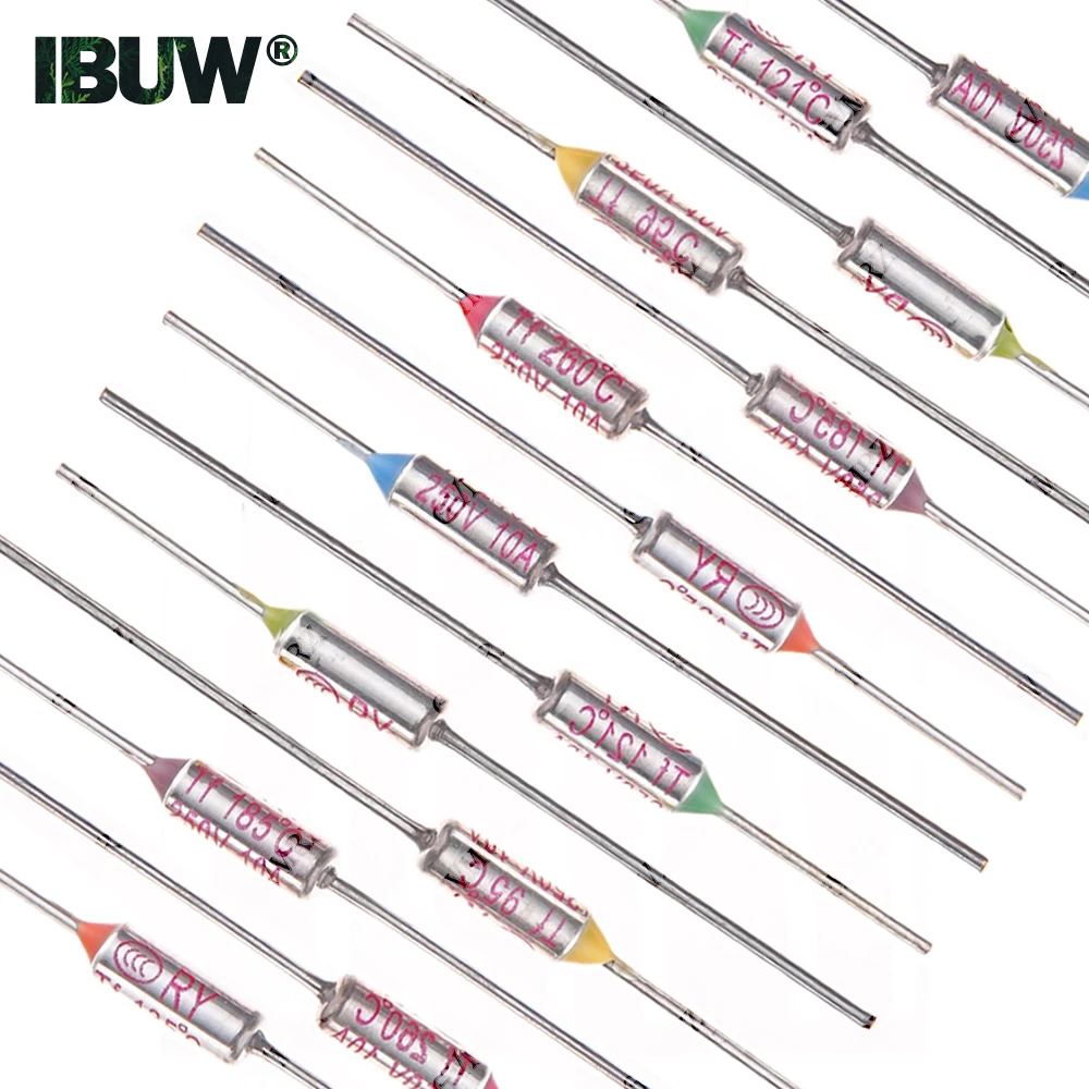 Fusible Térmico TF 65C 73C75C 85C 100C 152C 165C 172C 216C 240C 300C RY 10A 15A 250V Temperatura 120C 130C 185C 200C