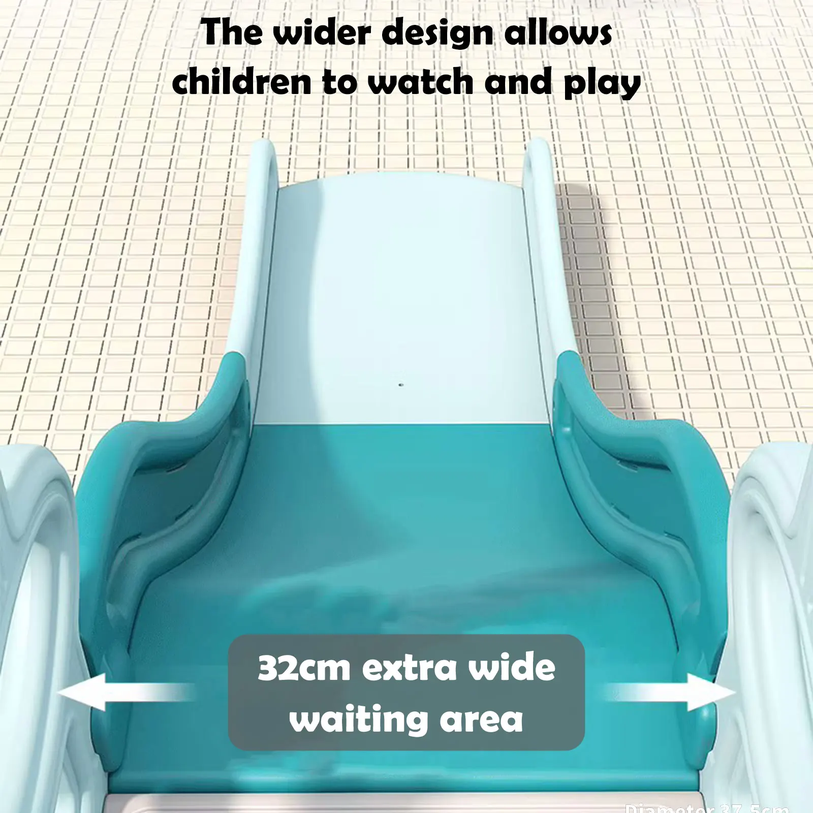 شريحة متينة ومضحكة ومنزه ترفيه خاص للأطفال يتضمن سلم التسلق والشريحة والسوينج وطوق كرة السلة