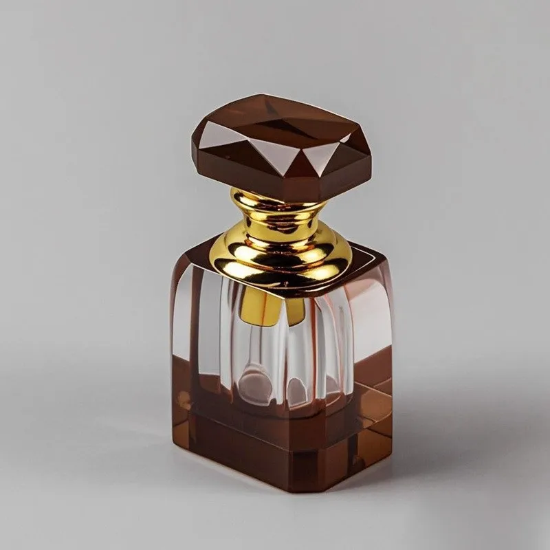 Crafts Leak-proof Sealed Crystal Perfume  Sample  Simple High-end Crystal Essential Oil Bottle