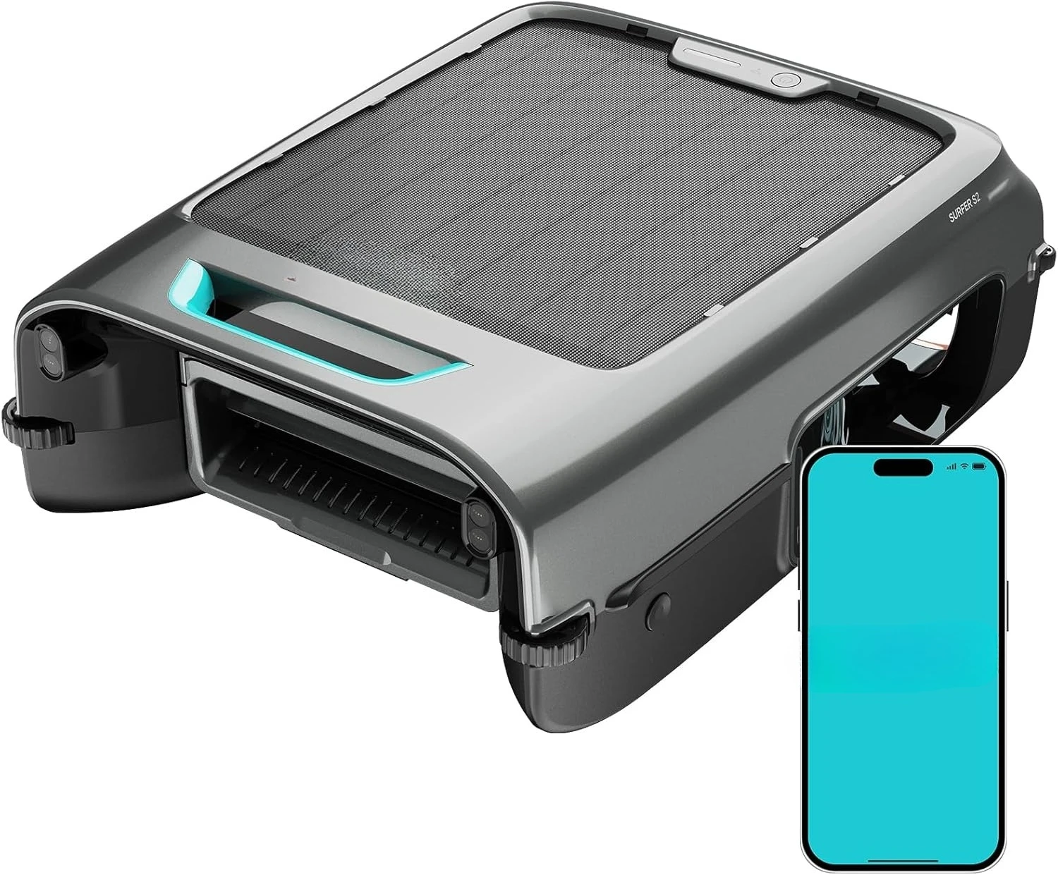 Surfer S2 Robotic Solar Pool Skimmer with APP Support, 24/7 Cleaning, Dual Charging Modes, Smart Obstacle Avoidance image 2