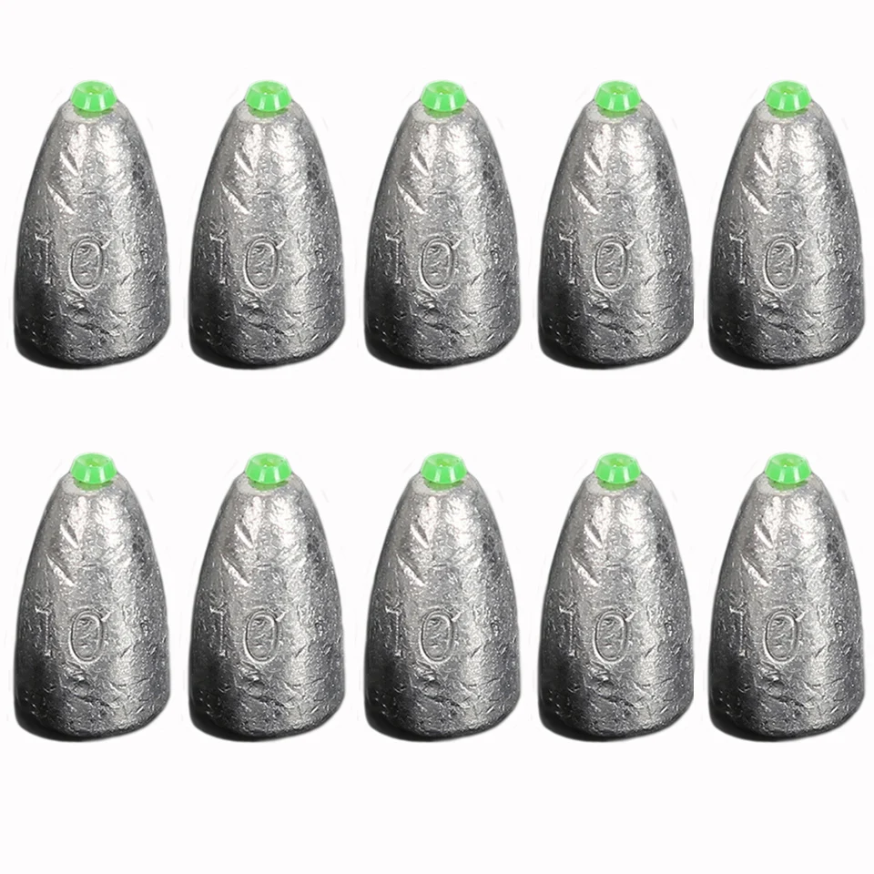 

10pcs/lot Fishing Weights Sinkers 2g 3.5g 5g 7g 10g 14g 20g Bullet Sinker Fishing Tackle Accessories