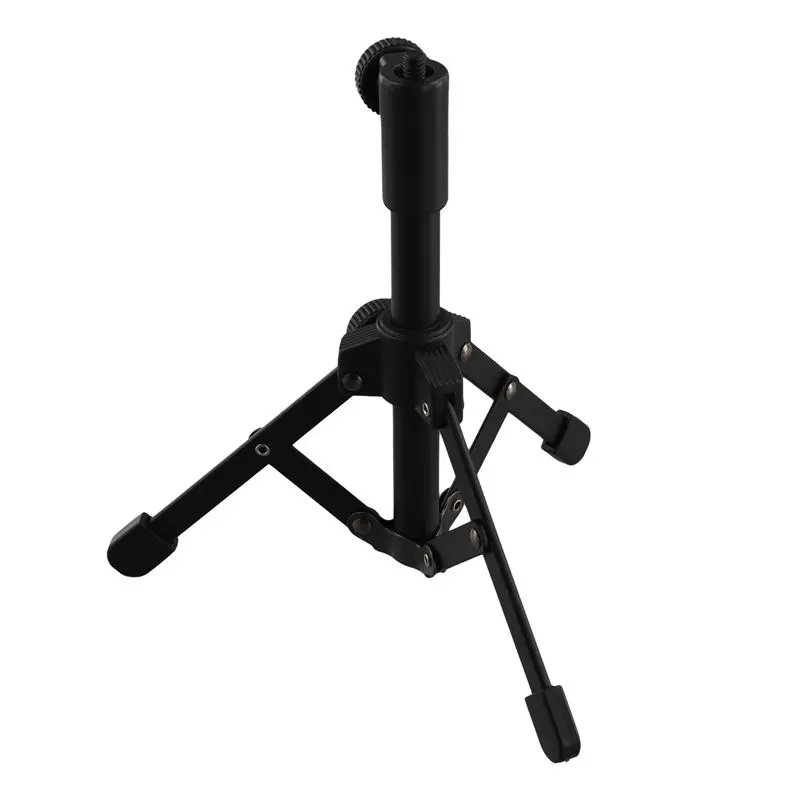 Mini Tabletop Tripod Microphone Mic Stand Holder With Threaded For Meetings Lectures Speaking And Ect