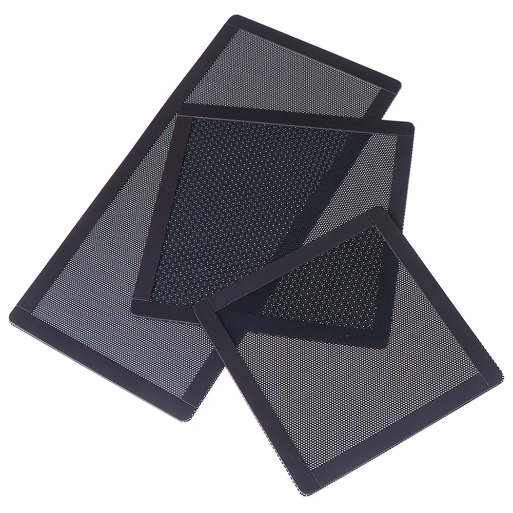

Black Computer Case Magnetic PC Case Cooling Fan Computer Guard Cover Horn Net Dust Filter Mesh