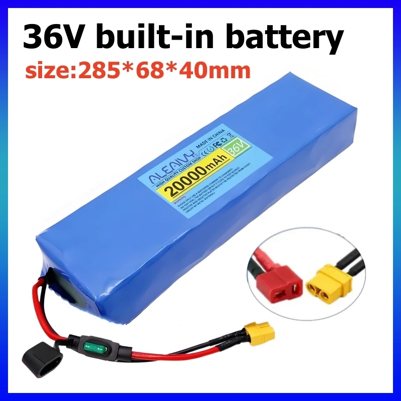 

36V 14Ah 10S3P Lithium Battery Pack w/30A BMS & Fuse - Built-in for 250W-500W Electric Folding Bikes & Pedal Assist E-Bikes