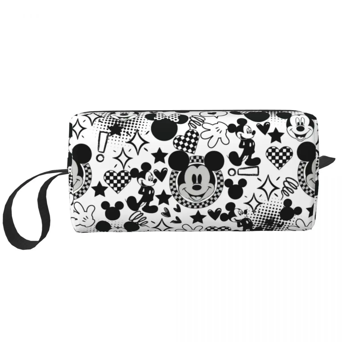

Custom Mickey Mouse Toiletry Bag Women Cosmetic Makeup Organizer Ladies Beauty Storage Dopp Kit Box