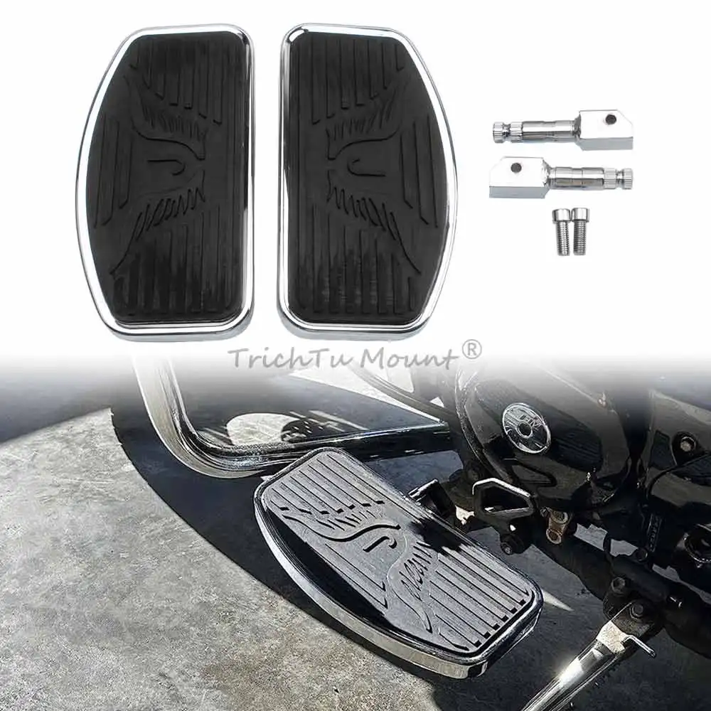 

Motorcycle Front Rider Floorboards Driver Footrests Fit For Honda VT600C VT125C Shadow VLX NV400 Steed VF750C Magna Black Widow