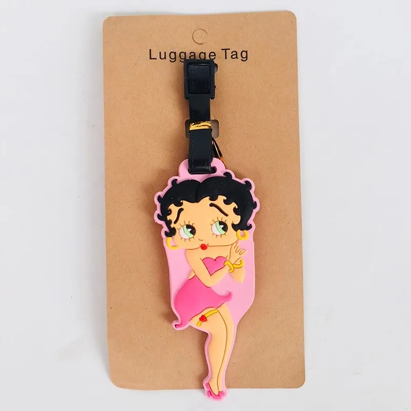 Sexy Betty Travel Accessories Luggage Tag Silica Gel Suitcase ID Address Holder Baggage Boarding Tag Portable Label