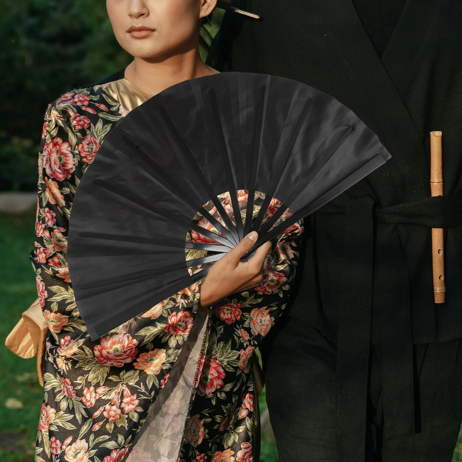 

2Pcs Taichi Handheld Folding Fans Chinese Dance Performance Kungfu Festival Decorative Hand Fans Lightweight Portable