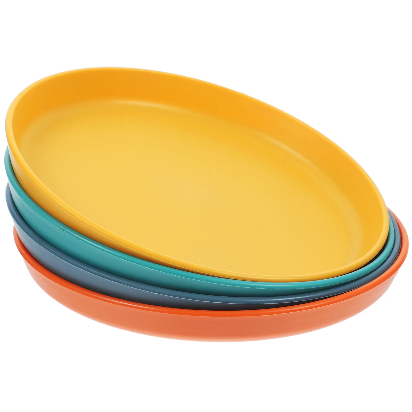 

4Pcs Shallow Round Cat Bowl for Cats and Dogs Cute Pet Feeding Dish Flat Food Water Bowl Practical Pet Plate