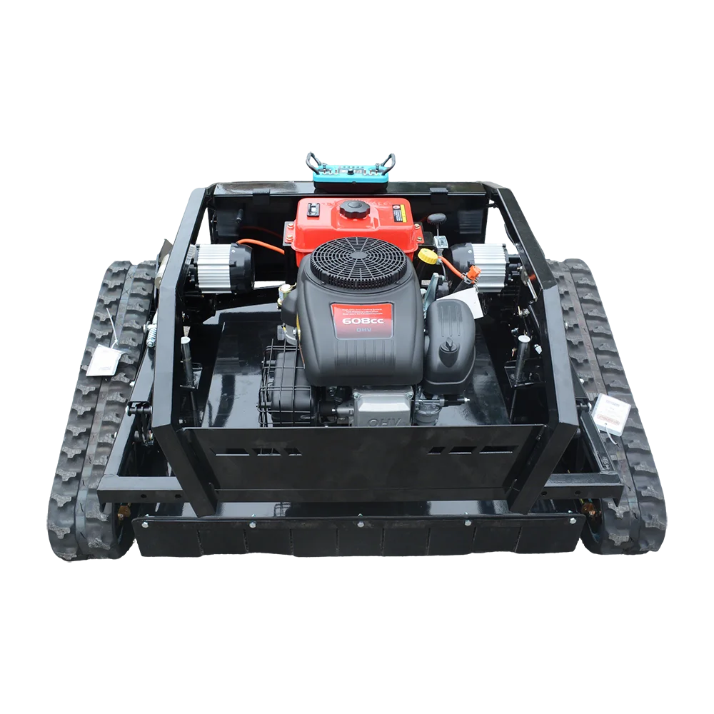 

Remote start wireless control lawn mower Rc slope mowing track type snow knife remote control machine weeding machine