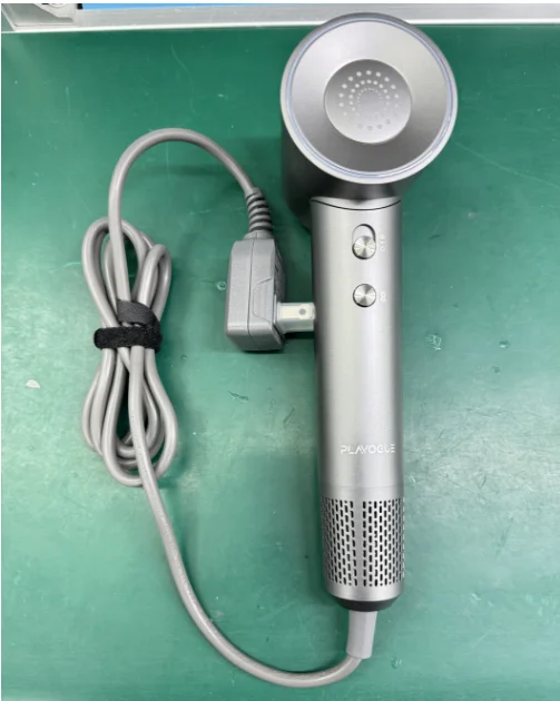 Pengering Rambut Ion Negatif Motor Tanpa Sikat 1400W Pengering Rambut Kecepatan Tinggi 3 Kecepatan 4 Temperatur Pengering Rambut untuk Perjalanan Rumah Salon Putih