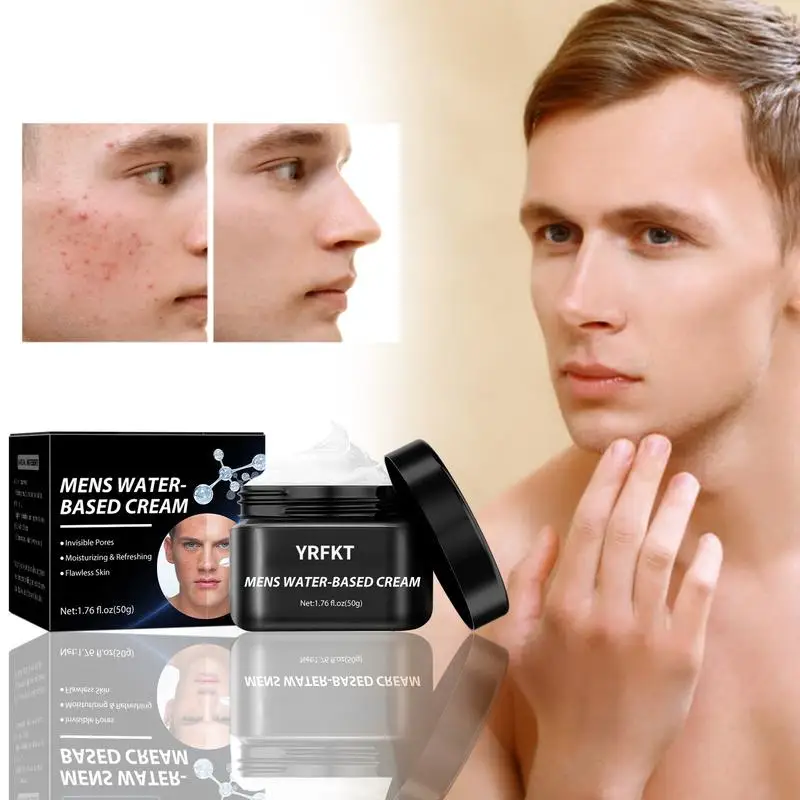 Men's plain cream, refreshing, Concealer spots, acne marks, whitening, moisturizing and isolating face cream, moisturizing