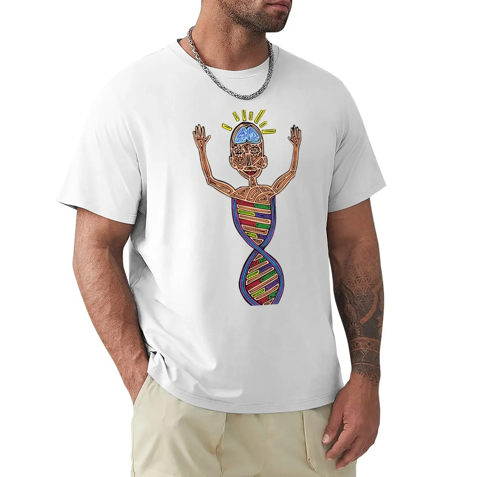 DNA lady lighter T-Shirt graphics sweat summer top mens t shirts casual stylish