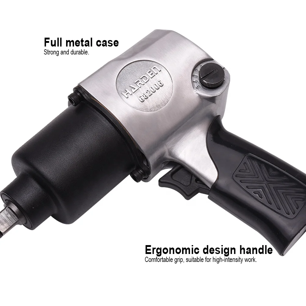 CE Approved 640N.m Air Tools 1/2" Heavy Duty Air Impact Wrench - view 3