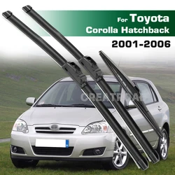 GREATROAD Wiper LHD&RHD Front & Rear Wiper Blades Set For Toyota Corolla hatchback E12 2001 - 2006 Windshield Windscreen Window