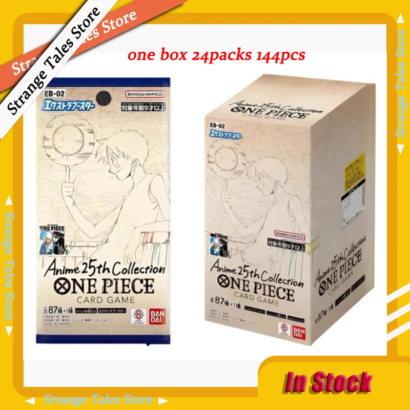 

Bandai One Piece TCG EB02 Booster Box Japanese Sealed Card Box Luffy Protagonist of The New Era OPCG Collection Game Card Toys