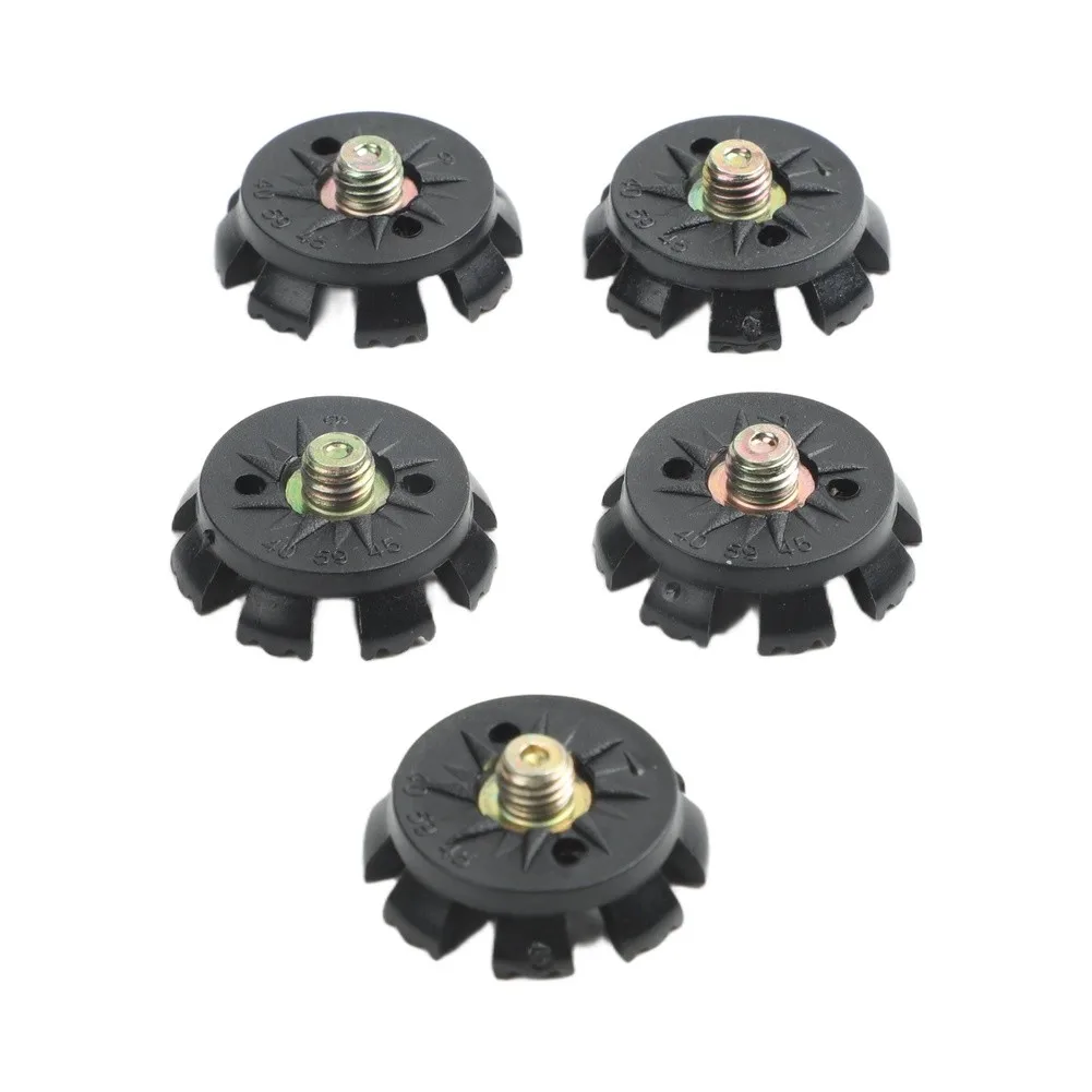 16Pcs Golf Shoes Spikes Pins Cleats Rubber Metal Thread Screw Golf Spike 8  Points Anti-Skid Golf Cleats Replacement