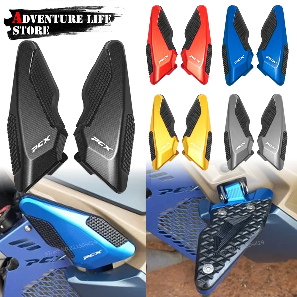 

Motorcycle Passenger Footrest Footpegs Rear Foot Rest Pegs Pedals Step Accessories For Honda PCX125 PCX160 PCX 125 160 2018-2021