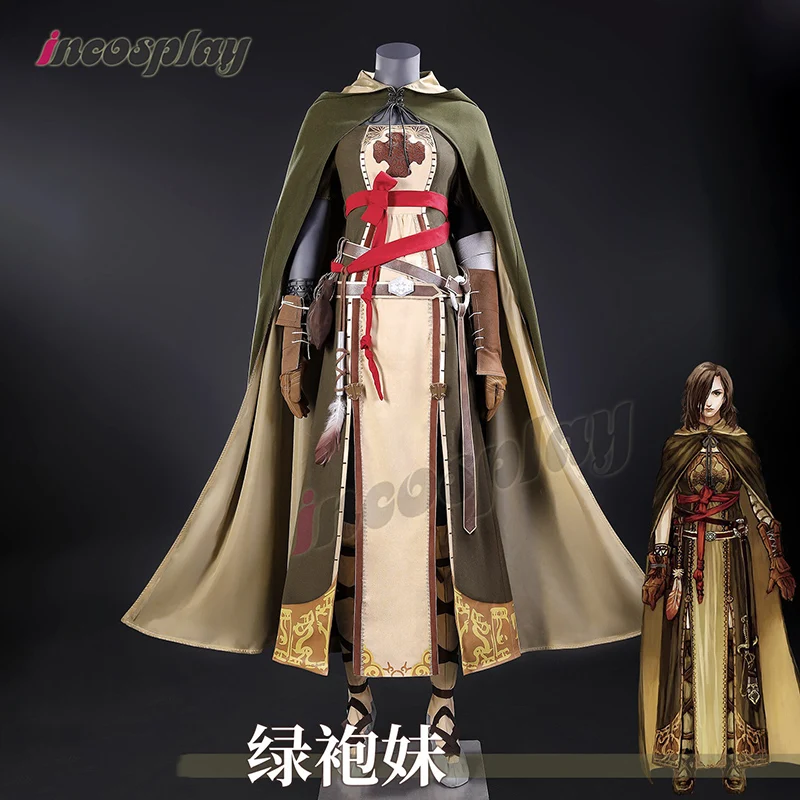 

Костюм для косплея Emerald Herald Shanalotte, женский нарядный костюм для косплея по игре, с часами, униформа на Хэллоуин, праздничный костюм, на заказ