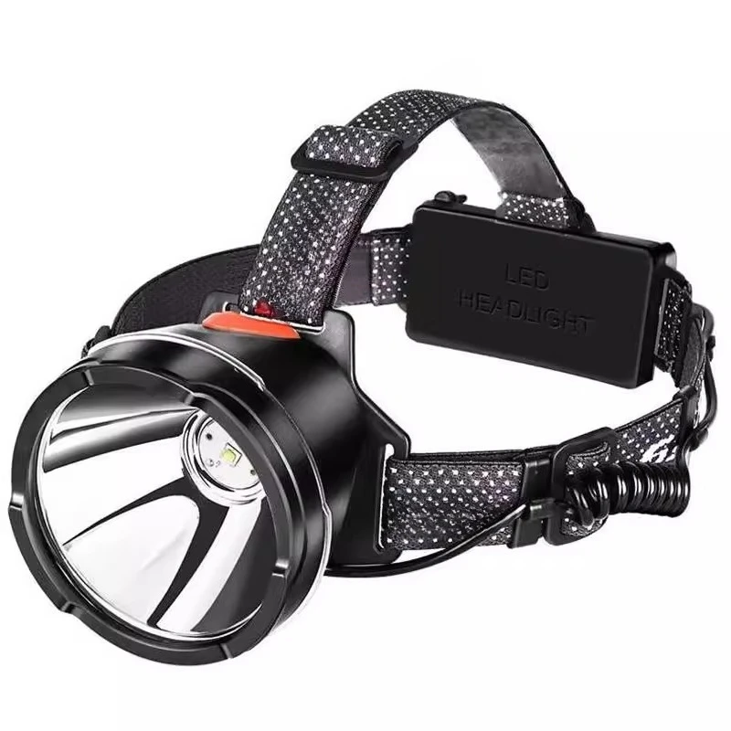 

Long-range charging high-power outdoor fishing lamp, head-mounted miner lamp waterproof night fishing