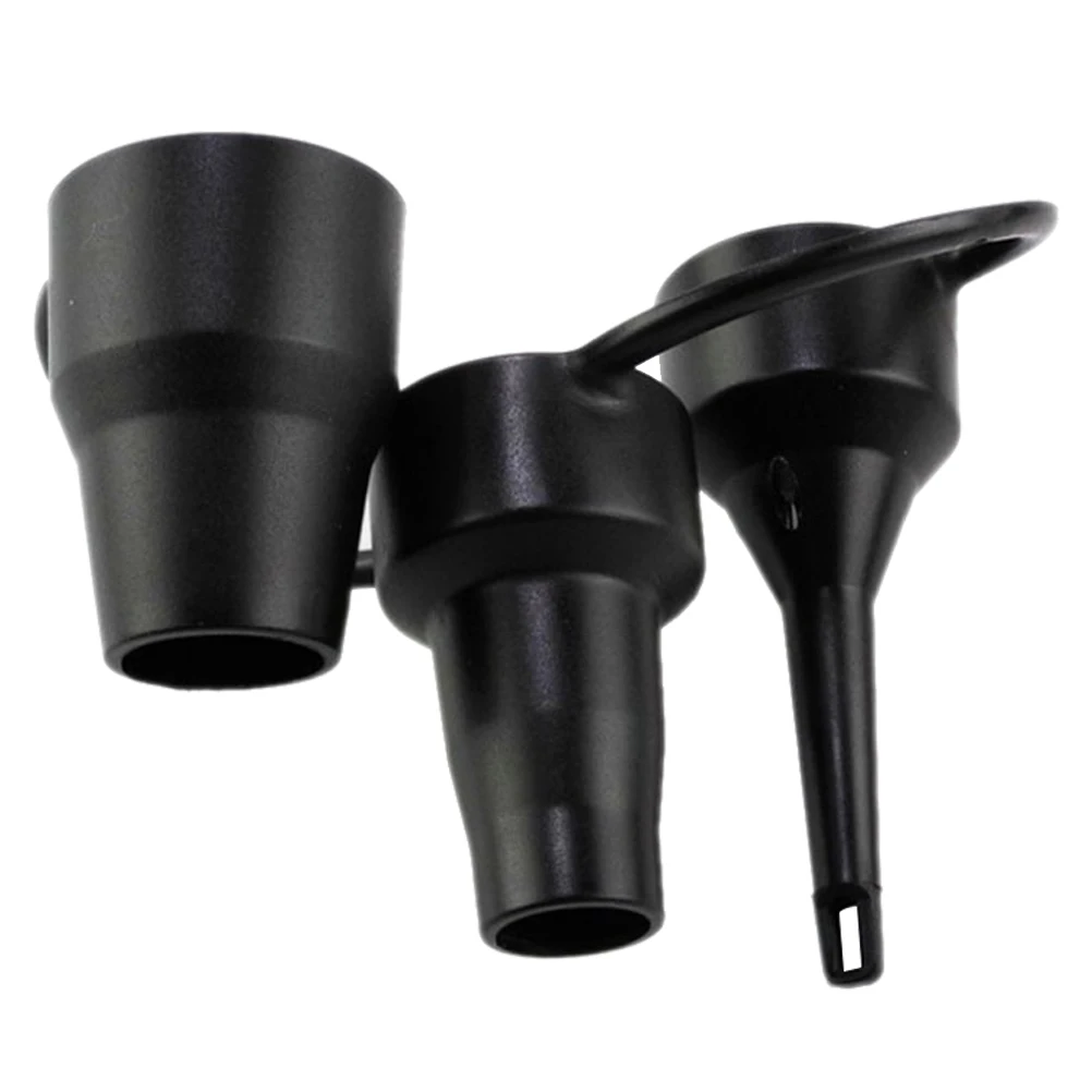 

3 Sizes Air Mattress Pump Nozzles Nozzles Plastic Replacement for Inflatables Black Bike Tire Mattress Pump Accessories