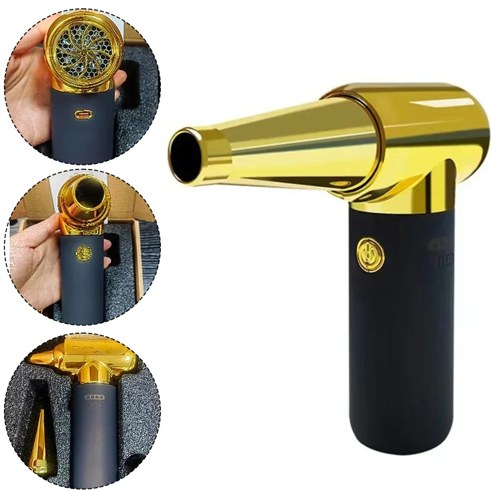 3 Gear Air Duster Compressed Air Duster For Home Use Long Nozzle Replaceable Nozzles Short Nozzle Adjustable Speed Levels