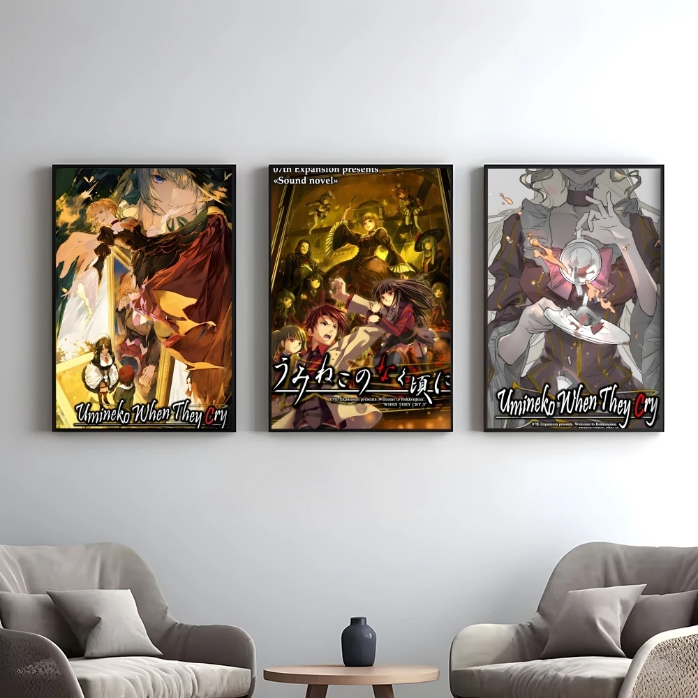 Game U-Umineko When They Cry Poster Elegant And Affordable Wall Art Stickers For Dormitory Living Room And Bedroom Spaces view 2