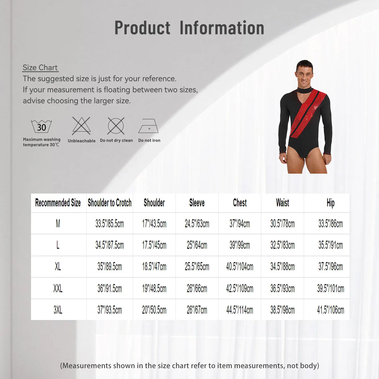 Kostum Jumpsuit Senam Pria dengan Payet Berkilau untuk Figure Skating, Balet, Latin, Tango, Rumba, Leotard, Bodysuit, Kemeja, Atasan