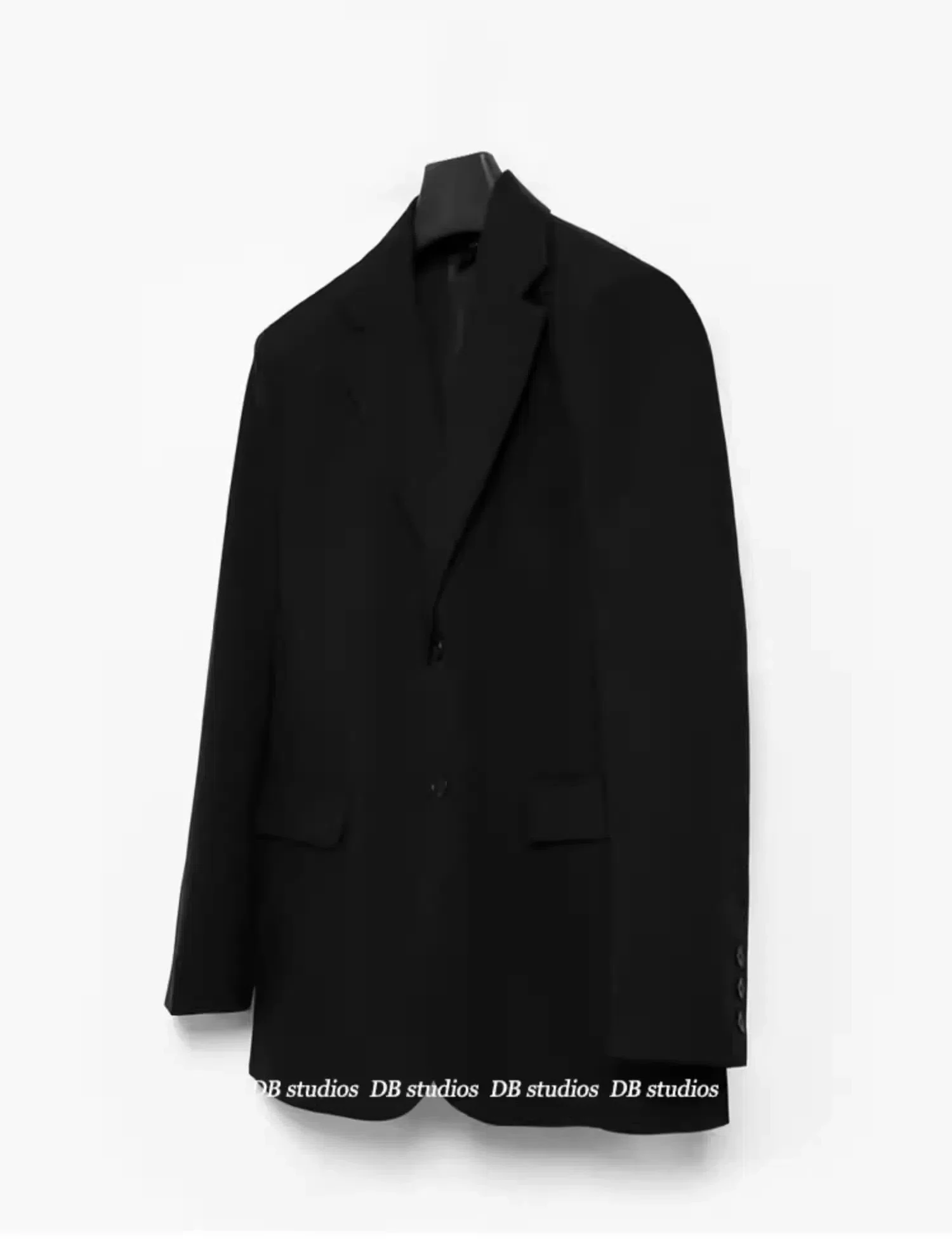 S-5129 Suit set for men, casual, black, small suit, Korean version, business formal, light mature set, single breasted