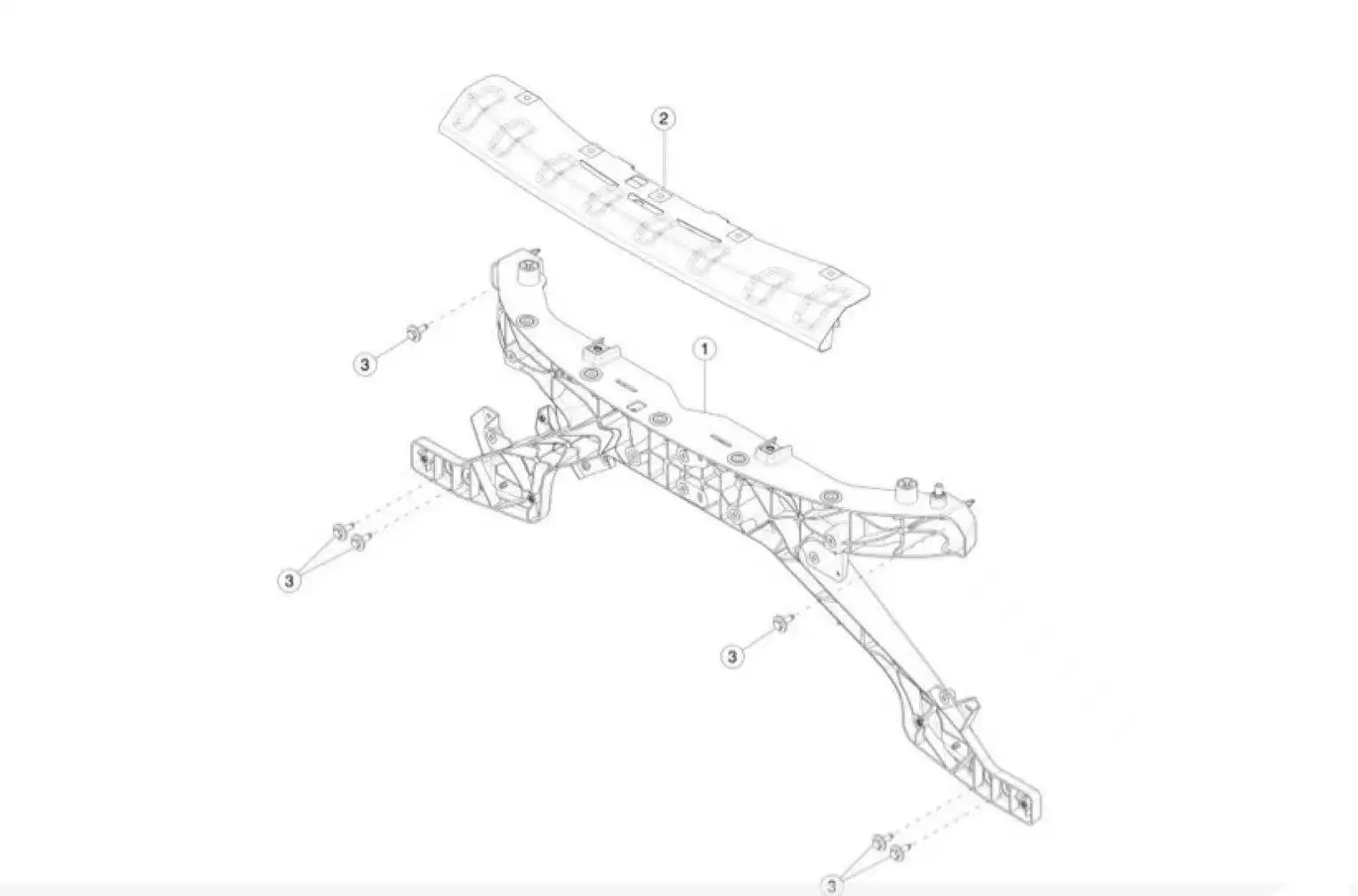 1495093-00-B Front bumper beam bracket Front bumper bumper bracket for Tesla Model Y brand new