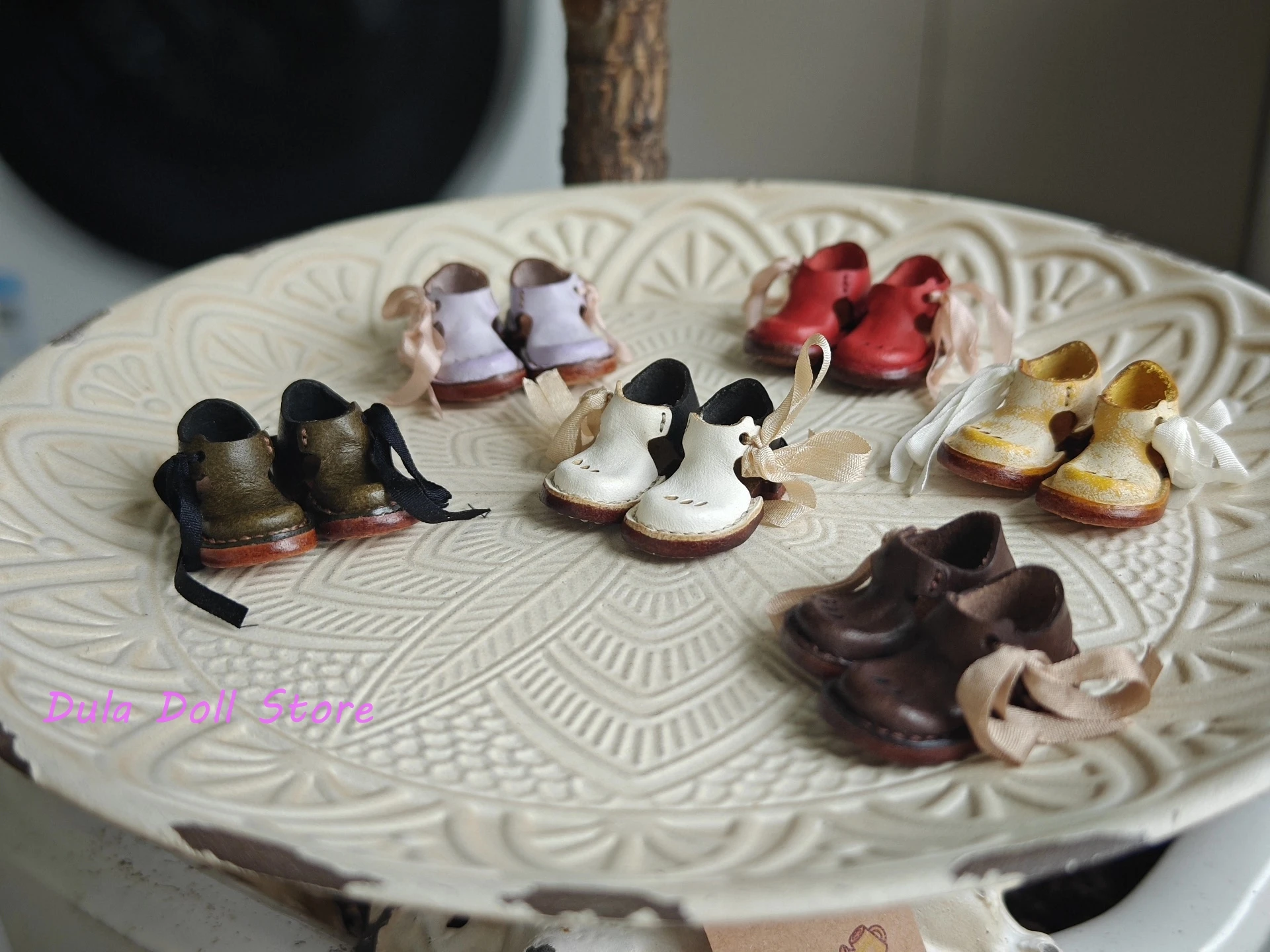 Dula Doll Shoes Ribbon Toe Sandals for Blythe Landazz Landoudou OB24 OB22 Josh Doll Accessories