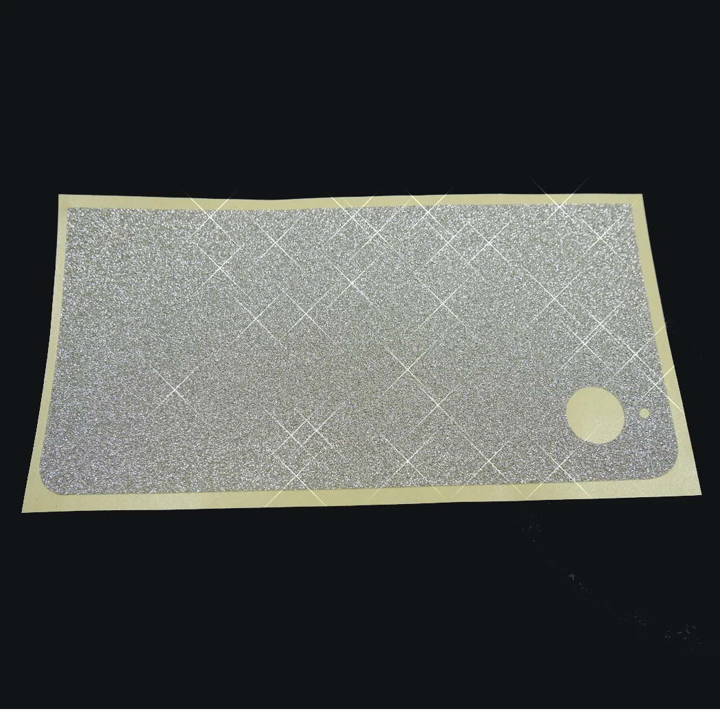 สติ๊กเกอร์ป้องกันสติกเกอร์ไวนิลกากเพชรส่องแสงเป็นประกายวิบวับสีเงินส่องแสงสำหรับ NDSi XL LL กินสติ๊กเกอร์