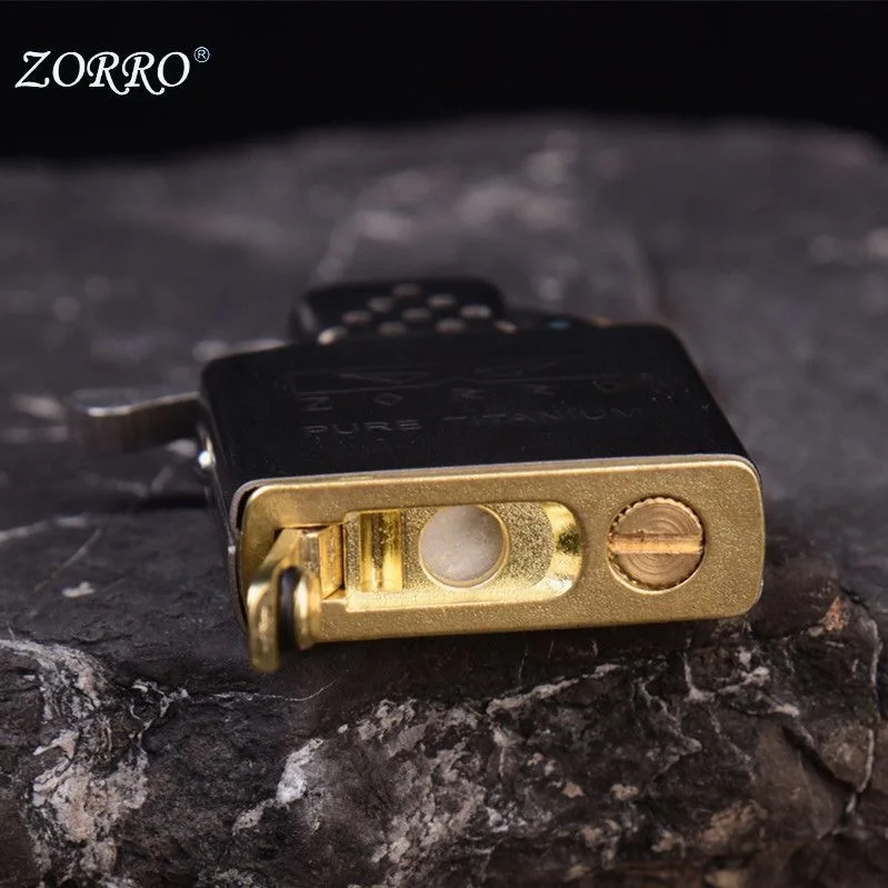 ترقية ولاعة الزيت ZORRO خزان أساسي من التيتانيوم النقي، بديل عالمي مقاوم للرياح وقابل لإعادة الملء للموديلات القياسية