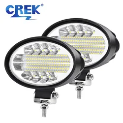 CREK LED Tractor Oval Work Light 5inch Car Lamp 12V 24V Offroad Cab Headlight for Mining Crane Dump Truck Forklift ATV Spotlight