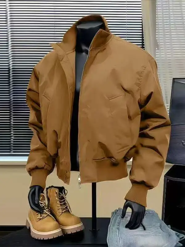 

Мужская демисезонная куртка-бомбер Cleanfit в стиле милитари, тонкая, с воротником-стойкой, из полиэстера, для активного отдыха