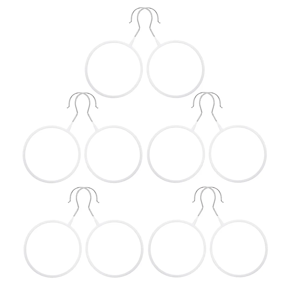 

10Pcs Scarf Holder Organizer Hangers Tie Belt Rack Heavy Duty Storage for Closet Neckties Scarf Rack Tie Hanger