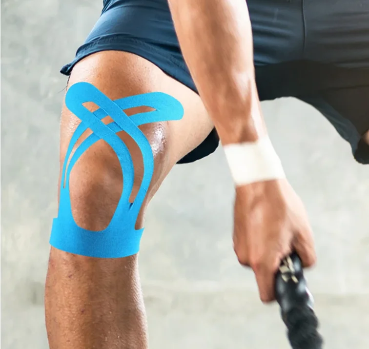 10 Stück vorgeschnittene Kniebandagen, Muskelbandagen – Marathon Sports spezialisierte Beinmuskel-Stützbandage für Sportler – Detail 7