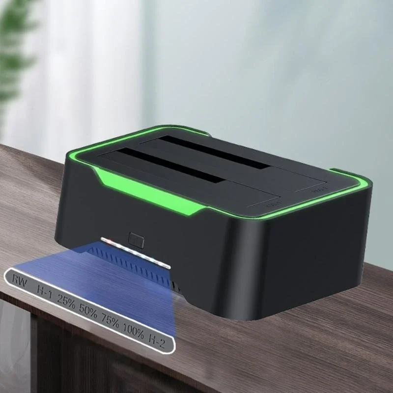 

USB3.0 Double Bay Hard Drip Docke Station Base для 3,5 или 2,5 -дюймовых жестких дисков с клонированием в автономном режиме