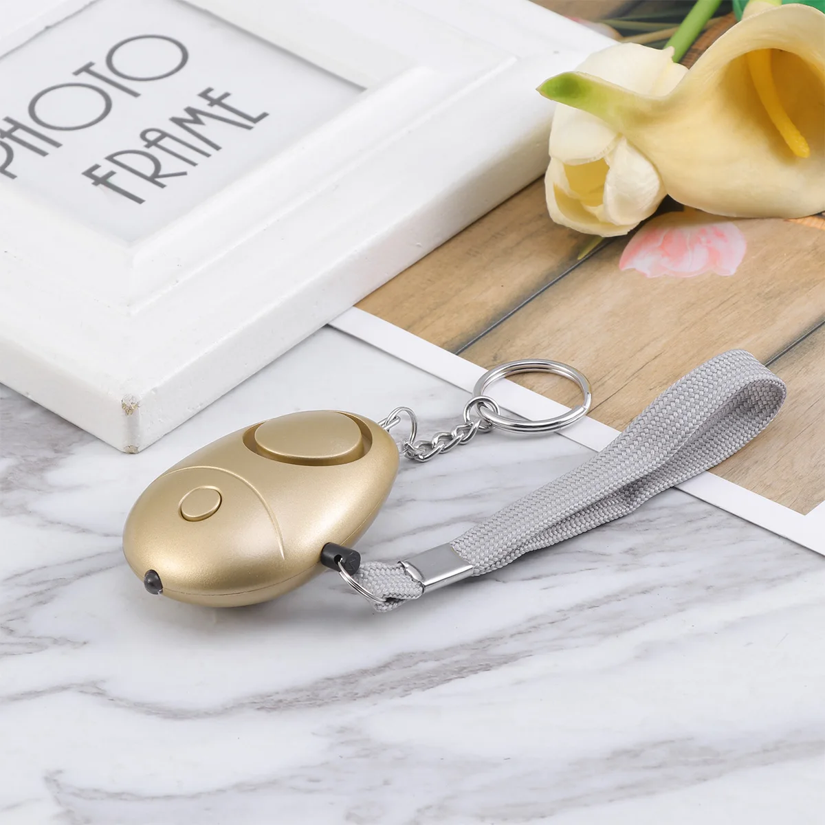 Personal Security Alarm Mini Portable Plastic Electronic Compound Material Powered 130db Emergency Alarm Keychain LED