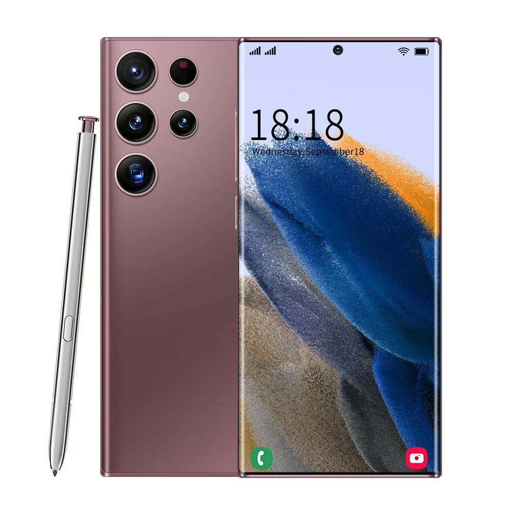 S23 Ultra Mobile Phone, 16GB + 1TB, Grande Armazenamento, Ultra-Fino, 5G, Luxo, Jogo, Smart Phone