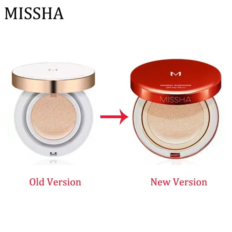 New Version MISSHA M Magic Cushion SPF44/PA+++15g Sunscreen Foundation Concealer Air BB Cream Whitening Korea Cosmetics