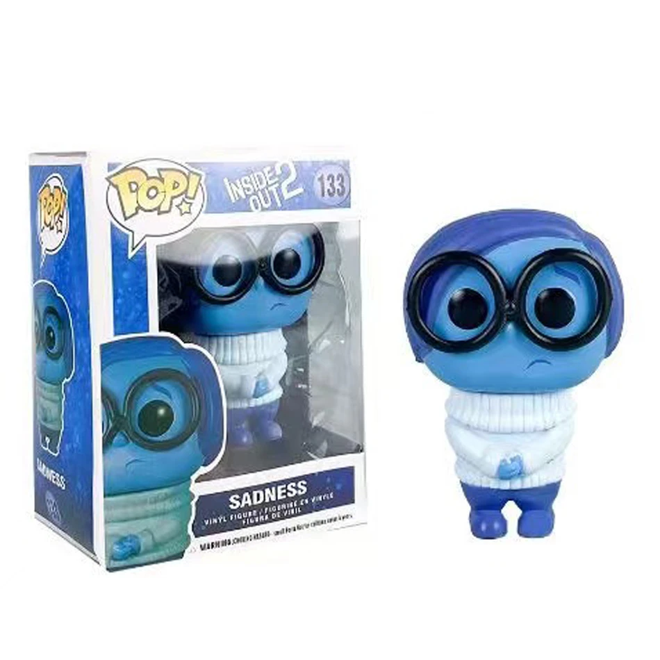 Funko pop pocket Disney Inside Out Kids Toy Figure Sadness Joy Anger Action Doll Toy   Desk Ornament Kid Birthday Gift