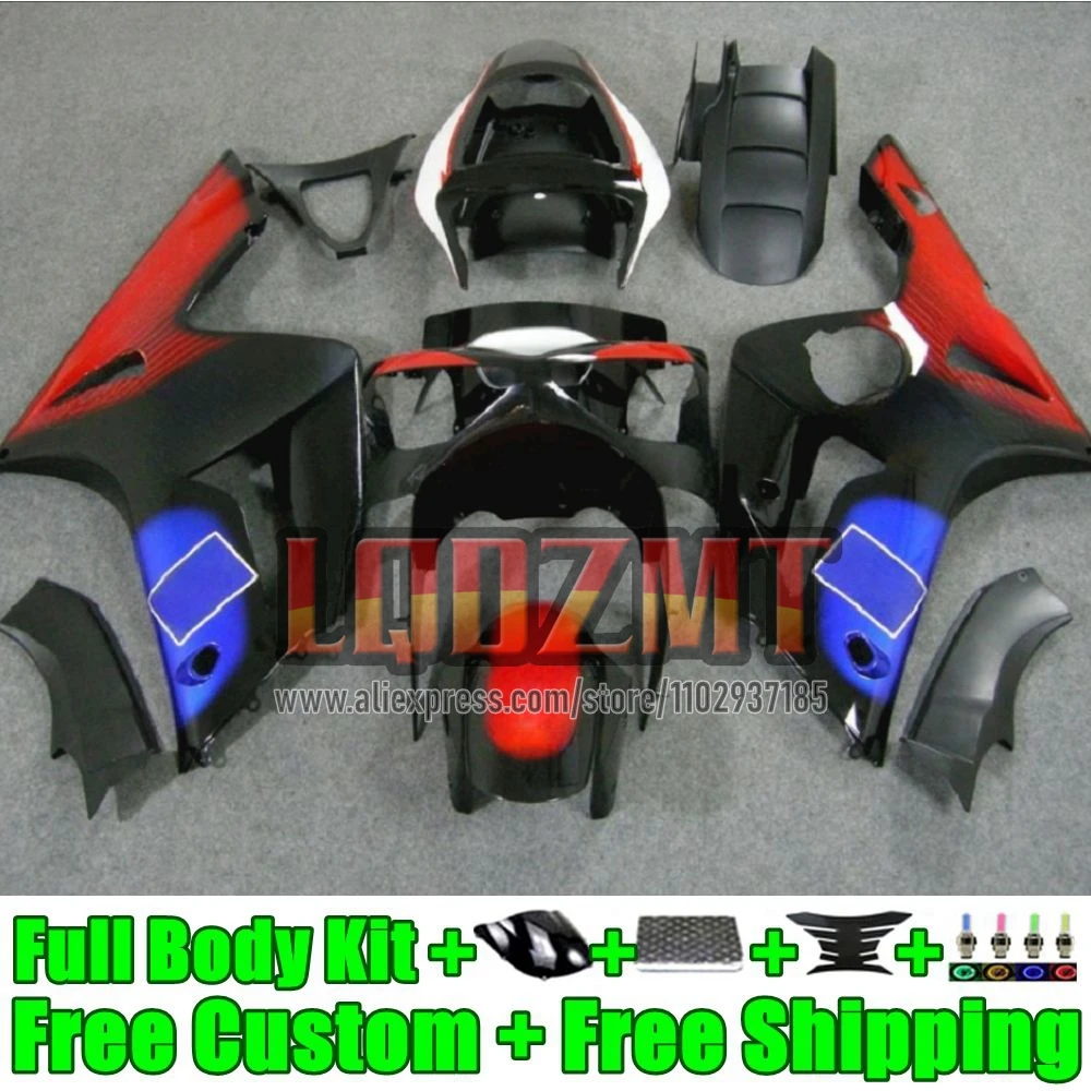 Injection Body For KAWASAKI NINJA ZX-636 ZX-6R 37No.24 ZX 6R 636 6 R 600CC red black ZX636 ZX6R 2003 2004 ZX600 03 04 Fairing