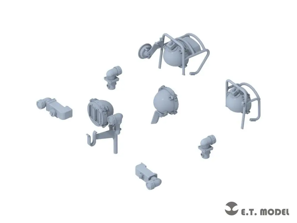 ET 모델 3D 인쇄 1:35 P35-275 조명 S, 러시아 T-80U 가족용