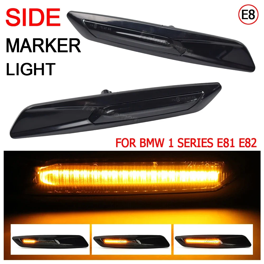 2X LED Sequential Fender Indicator Side Marker Blinker Turn Signal Lights for BMW 5 Series F10 F11 528i 528iX 535i 2011 12 2013