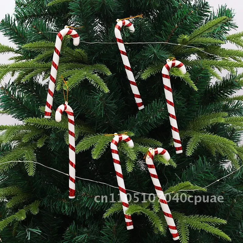 

Christmas tree crutch Santa Claus decoration props Christmas pendant Christmas gift decorations