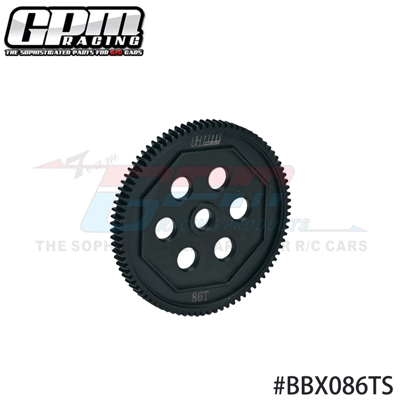 

GPM Medium Carbon Steel Spur Gear 86T For TAMIYA 1/10 BBX BB-01 51714