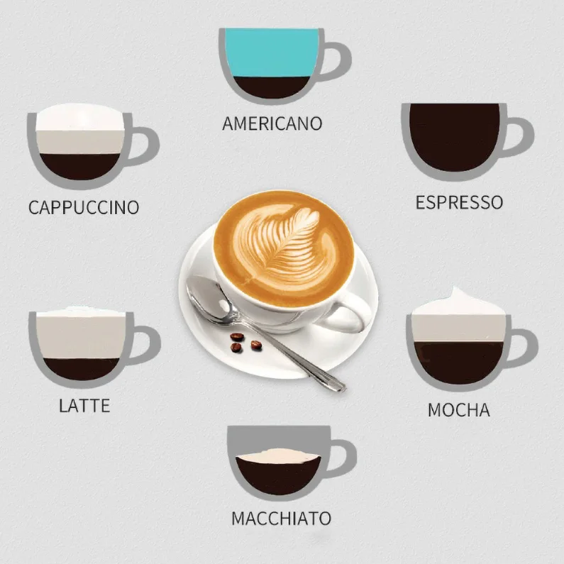Professionelle 9-Bar-Hochdruck-Extraktion italienische kommerzielle Doppelkopf-halbautomatische Espressomaschine Kaffeemaschine